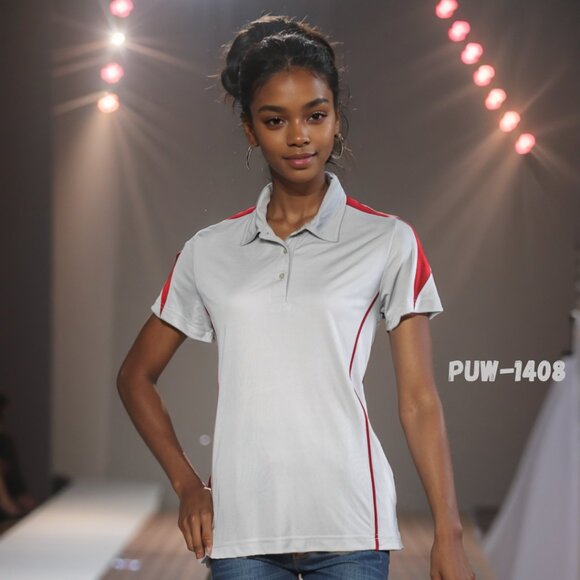 POLO T-SHIRTS , WOMEN'S POLO, UNIQUE DESIGNED HIGH QUALITY FABRIC - Picture 1 of 10